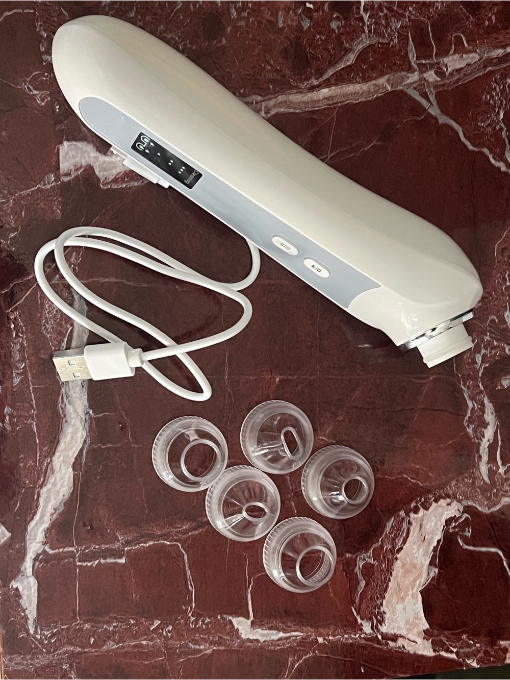 White Blackhead Remover Pore Vacuum with USB Charging & Camera